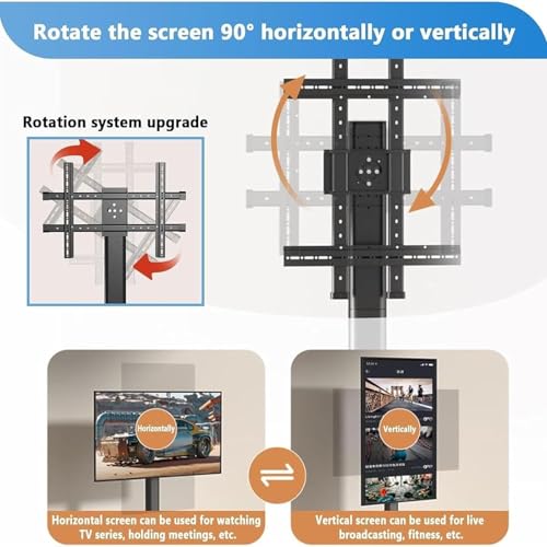 Soporte móvil para TV de 37-70 pulgadas con ruedas miniatura 4