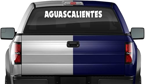 Pegatina de vinilo para parabrisas de Aguascalientes MX México, bandera gráfica de vinilo para ventana trasera de auto, camión, SUV, vehículo,