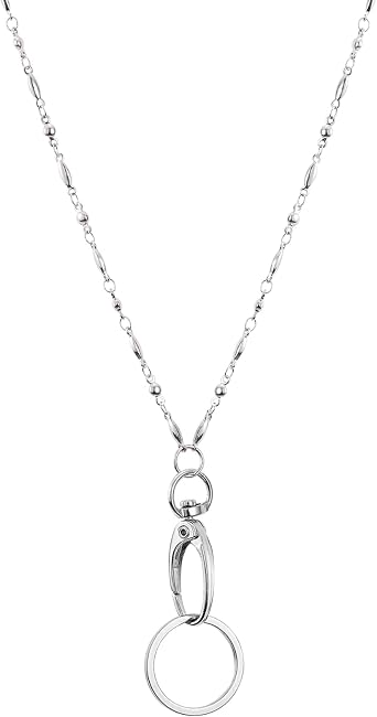 Ornaland Stainless Steel Lanyards for Id Badges and Keys, 18.11 inch