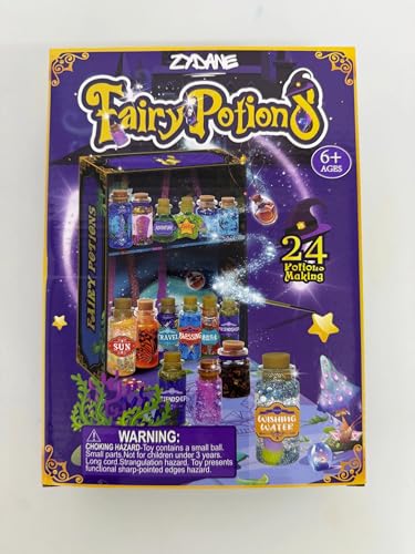 Zydane Fairy Potion Making Kit for Kids, Halloween 24-Bottle Magic Science & STEM Craft Set - Image 2