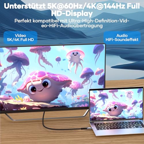USB C Datenkabel,USB C Kabel Kurz 30CM,20Gbps USB 3.2 Gen2×2 240W,Lade-5K@60Hz 4K@144Hz Videokabel usb c auf USBC PD3.1 Ladekabel für iPhone 17 Pro Max/Plus/Pro/iPhone 16/15/MacBook Pro/iPad Pro,PSSD
