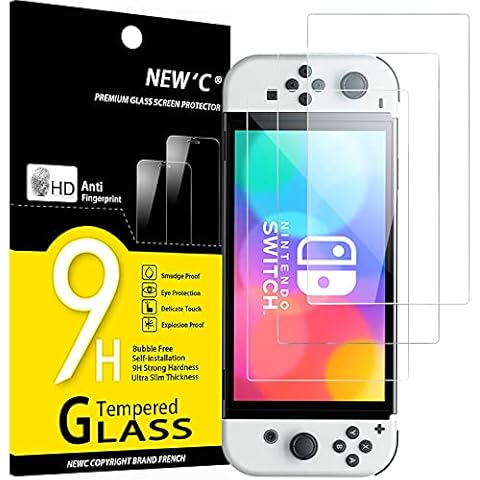 NEW'C Protector Pantalla para Nintendo Switch (modèle OLED) Cover