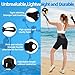 Jnxso Volleyball Training Equipment Aid -Solo Volleyball Equipment with 1 Pair Volleyball Arm Sleeves Practice Your Serving,Setting & Spiking with Ease for Beginners & Pro,Volleyball Gifts（Black-S）