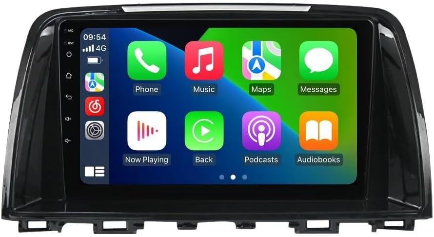 1+32GB Radio Stereo for Mazda 6 III GL GJ 2012-2017 - 9" IPS Touch Screen GPS Navigation Head Unit with Car-Play & Android Auto/SWC/Rear View