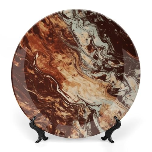 Plato Decorativo de Porcelana Ósea con Soporte 7 pulgadas miniatura 1