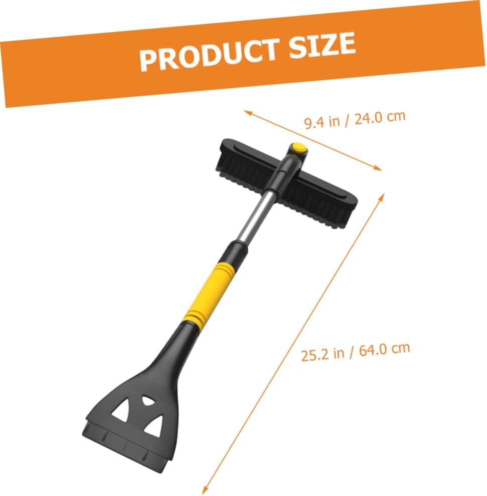 Kisangel Multi-Function Car Snow Shovel Extendable Brush Ice Scraper for Car Window Snow Removal Tool