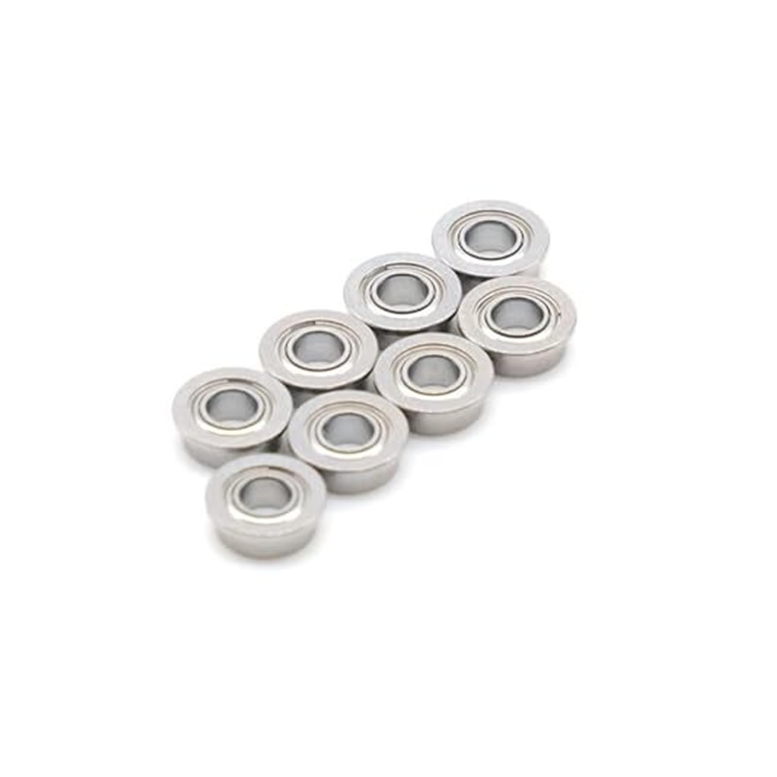 10Pcs MF63ZZ 3x6x2.5mm ABEC-7 Flange Deep Groove Ball Bearings Set for RC Cars and Robotics