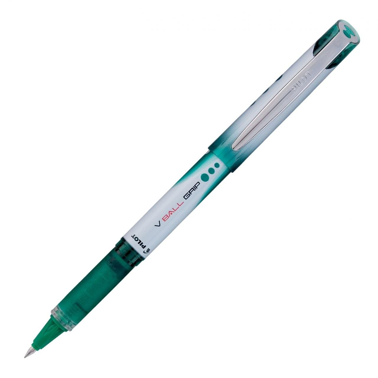PilotRoller V-Ball Grip Pen, 0.5 mm Tip, Green