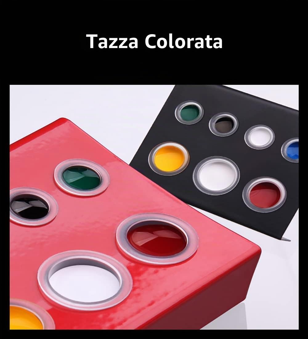 100 pezzi Tazze di Inchiostri per Tatuaggi Coppette Porta in Plastica Pigment Tatuaggi Tappi Tattoo Ink Caps Tazze di Inchiostro Tattoo Kit per tatuaggi Accessorio per tatuaggi