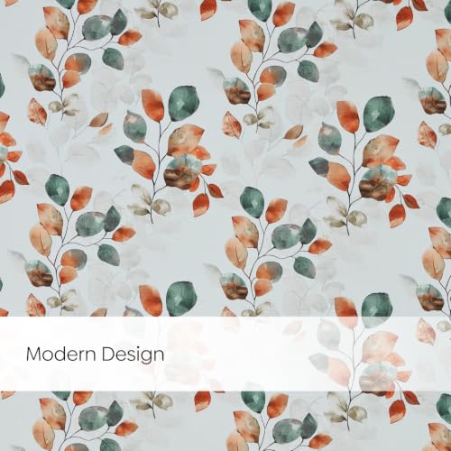 Image of haus & kinder Digital Printed Cotton Window Curtain 5 Feet Long Pack of 2 Window Curtains, 5 Feet Curtain for Window (Soft Botanica, Multicolor 130x152 CM)