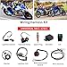 Complete Wiring Harness Kit Electrics Wiring Harness Stator Coil CDI Wiring Harness Solenoid Relay Spark Plug for 4 Wheelers Stroke ATV 50cc 70cc 110cc 125cc Go Kart Quad Dirt Buggy Bike Parts (black)