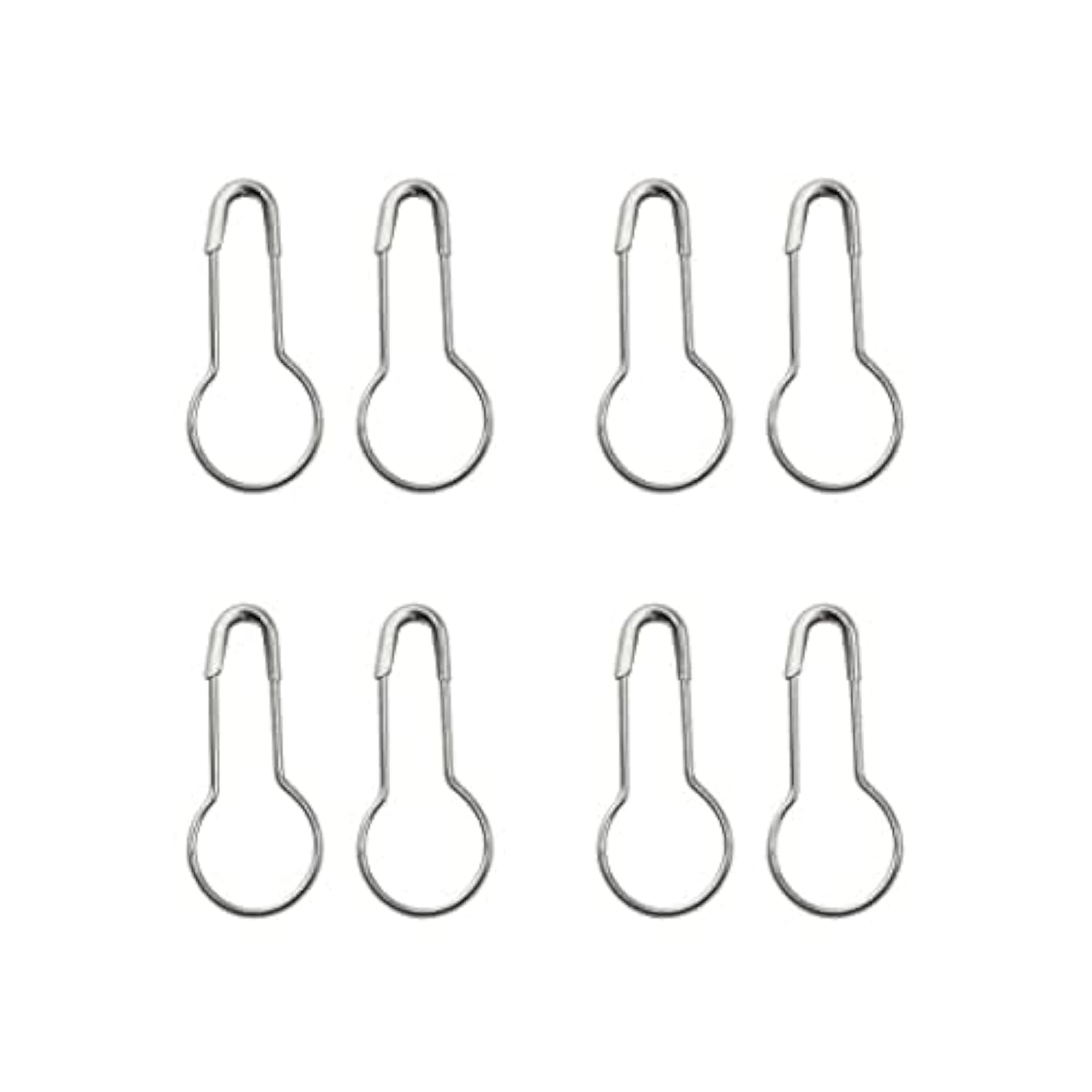 Wmycongcong Silver 1000 Pcs Bulb Safety Pin Clips, Pear Shaped Locking Gourd Pins, Small Calabash Knitting Stitch Markers For Diy Crafting, Sewing, Clothing Making