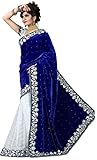 Royal Ethnic Wear Designer Indian Bollywood Partywear Saree Blue sari