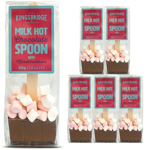 Kingsbridge Premium Hot Chocolate Spoons (5 Pack) - Luxury Milk