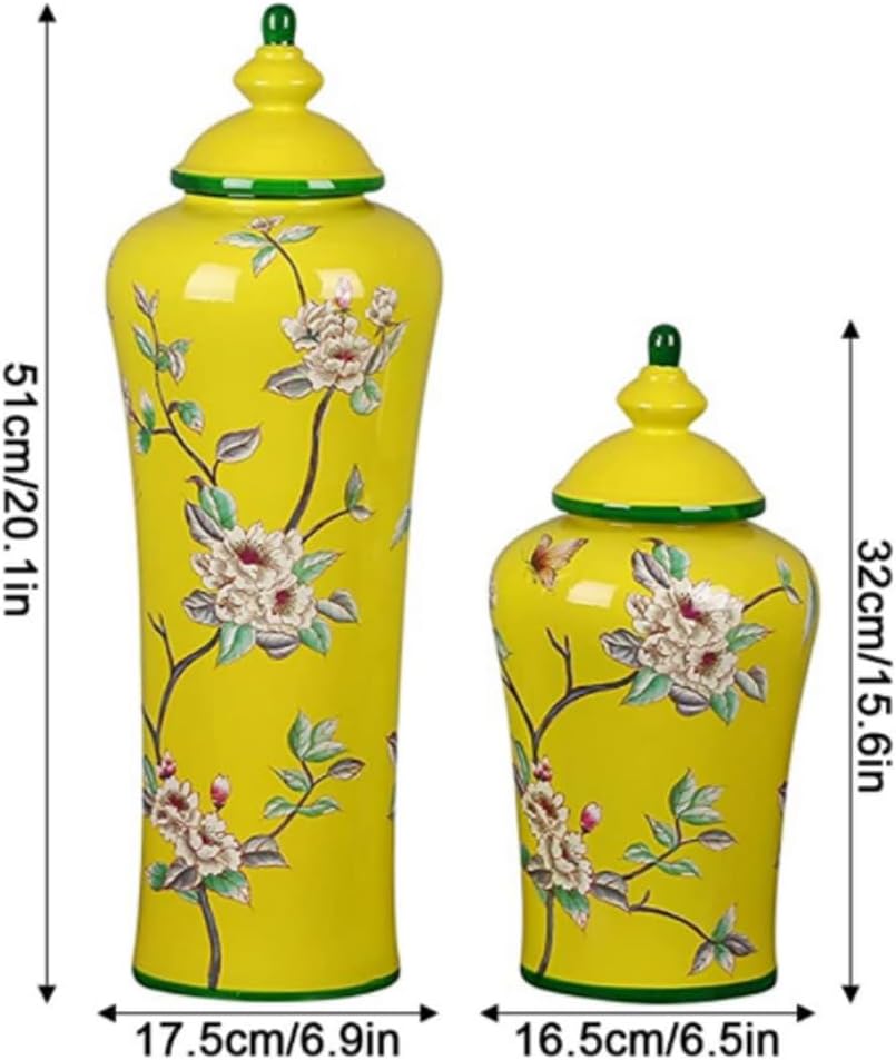 有田焼　深川謹製　花瓶　花器　胡蝶蘭イエロー清朝型　7号花生　色絵彩磁　置物 有田焼深川謹製花瓶花器胡蝶蘭イエロー清朝型7号花生色絵彩磁置物