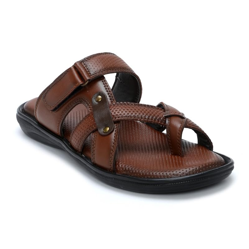 Zoom Shoes Genuine Leather Casual Toe Ring Slippers For Men | Anti-slip Sole & Cushioned Insole For Everyday Comfort (B0DGTJ2X9R) Amazon Price History, Amazon Price Tracker