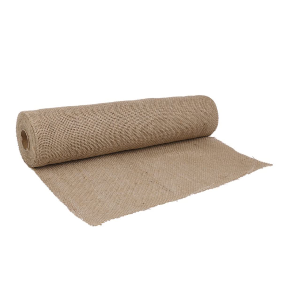 Chemin de table en toile de jute 10m pour décoration de mariage naturel