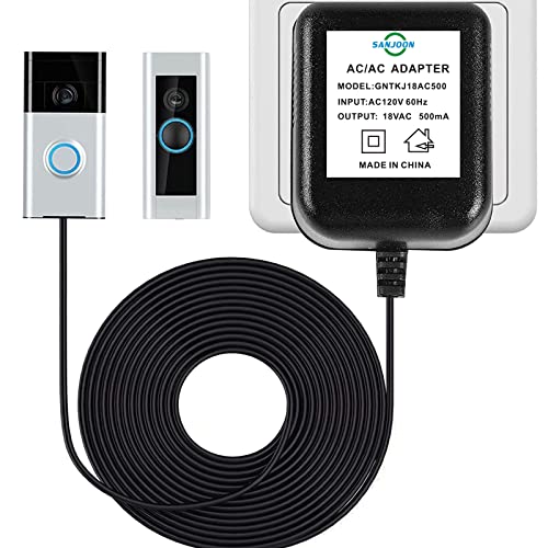 Video Doorbell Transformer, 18V/800mA Doorbell Power Adapter for Ring