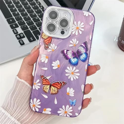Coque rigide pailletée pour iPhone 16 Pro antichoc avec cadre photo surélevé