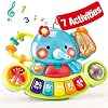 Baby Spielzeug 6 Monate Musikspielzeug, Elefant Baby Spielzeug ab 3 6 Monate Mädchen Motorikspielzeug, Musikinstrumente mit Licht & Klang Kinder Keyboard Babyspielzeug ab 1 Jahr Mädchen Jungen