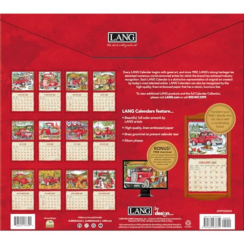 LANG-Truckin-Along-2025-Wall-Calendar-25991002010 LANG Truckin Along 2025 Wall Calendar 25991002010