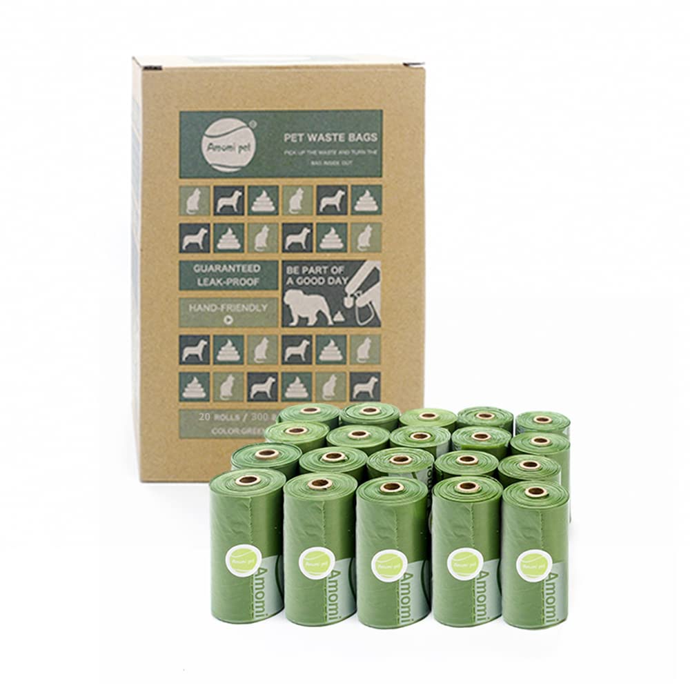Dog Poop Bag,Waste Bag,Guaranteed Leak Proof,Extra Thicker,Unscented,9x13 Inches (300 counts)