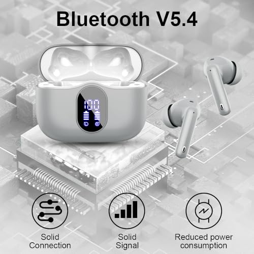 Auriculares Inalámbricos Bluetooth, Auriculares Bluetooth 5.3, HiFi Estéreo 3