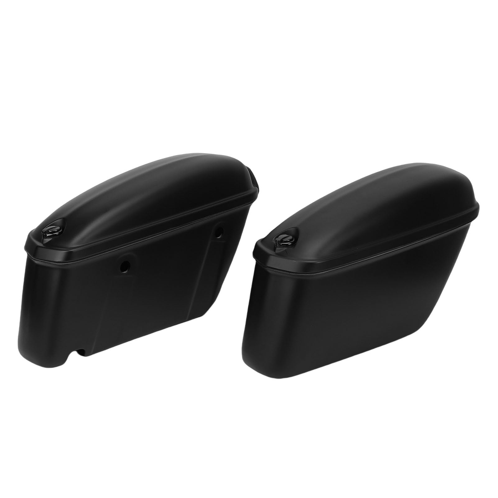 Generic Wodoodporne, Twarde Torby Podsiodłowe, Zamykane, Wytrzymałe, ABS, Matowe, Czarne Boczne Kufry Motocyklowe, 22 L, do Większości Motocykli, do