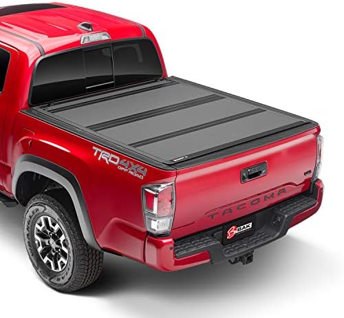BAK BAKFlip MX4 Hard Folding Truck Bed Tonneau Cover | 448406 | Fits 2005 - 2015 Toyota Tacoma w/ OE track system 5' Bed (60.3")