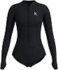 KMT Wetsuit for Women, Womens Long Sleeve Shorty Wet Suits 2mm Front Zipper Springsuit Surfing Surf-wear Diving Swimming Scuba One Piece