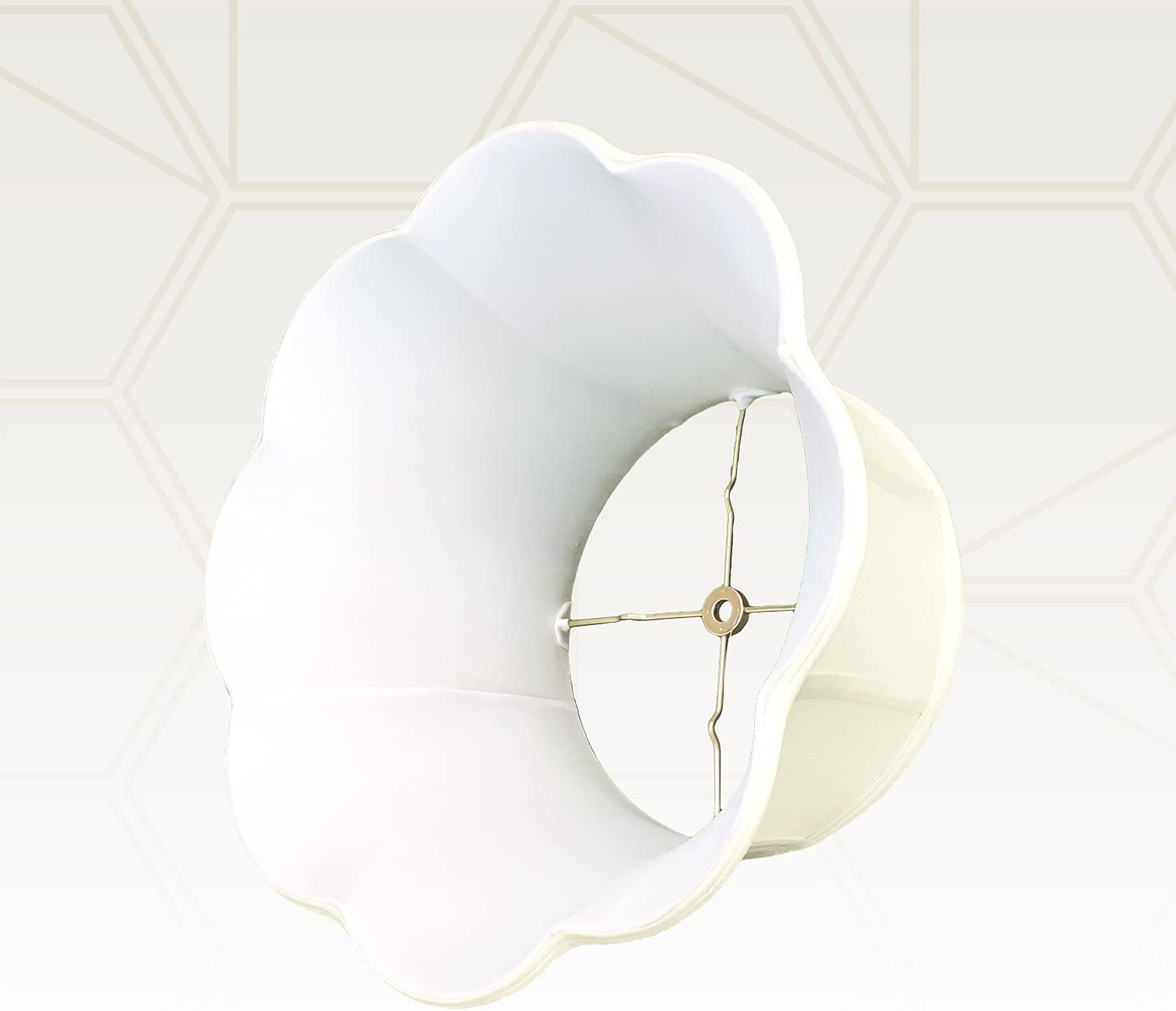 Buy 2 get 3 Royal Designs 6-Way Out Scallop Bell Basic Lamp Shade, Eggshell, 13 x 19 x 11.25 Exclusive Discount 50% Price Royal Designs 6-Way Out Scallop Bell Basic Lamp Shade, Eggshell, 13 x 19 x 11.25