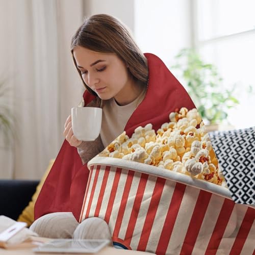 Couverture de lit Popcorn 150x200 cm en peluche douce pour canapé et lit - 5