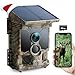 CEYOMUR Caméra de Chasse Solaire 4K 68MP 30fps, WiFi Bluetooth Camera de Chasse avec 5200mAh Batterie Rechargeable Carte Micro SD U3 32GB Vision Nocturne HD 0,1 Activée par Mouvement IP66 Étanche