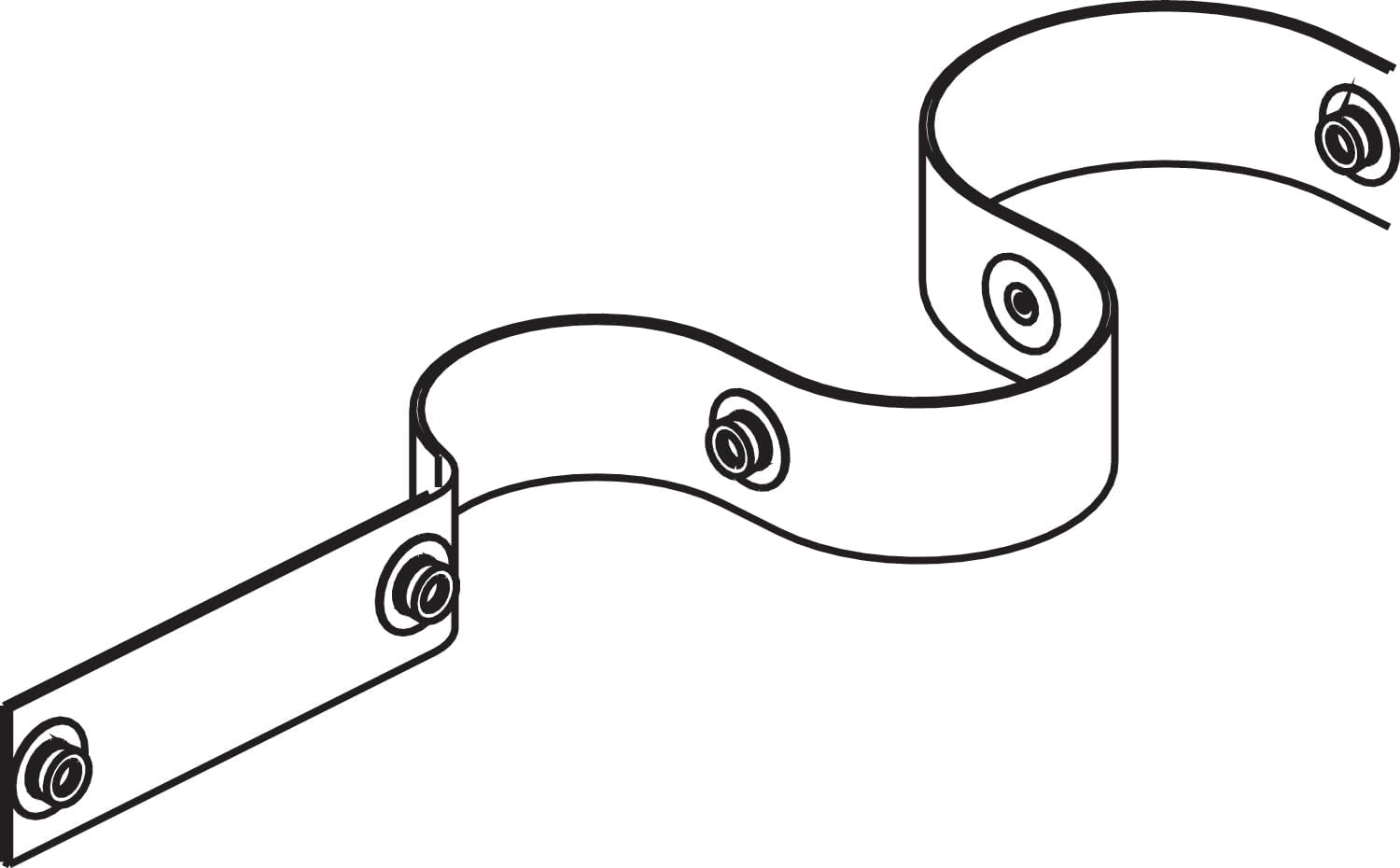 Forest/Castellanos Drapery and Hardware Ripplefold Snap Tape for Drapery Curtains, 1″ Pleat Tape with 4-1/4″ On-Center Spacing for Ripple Fold Track Systems