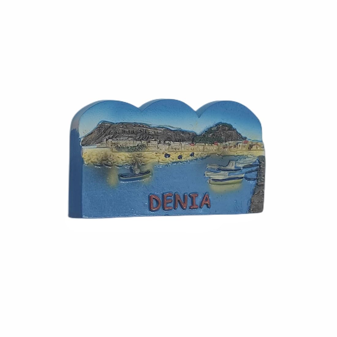 MUYU Magnet Calamita Da Frigo 3D Valencia Spagna - Cibo Delizioso, Souvenir Fatto A Mano In Resina, 7,8x6 Cm, Decorazione Per Cucina