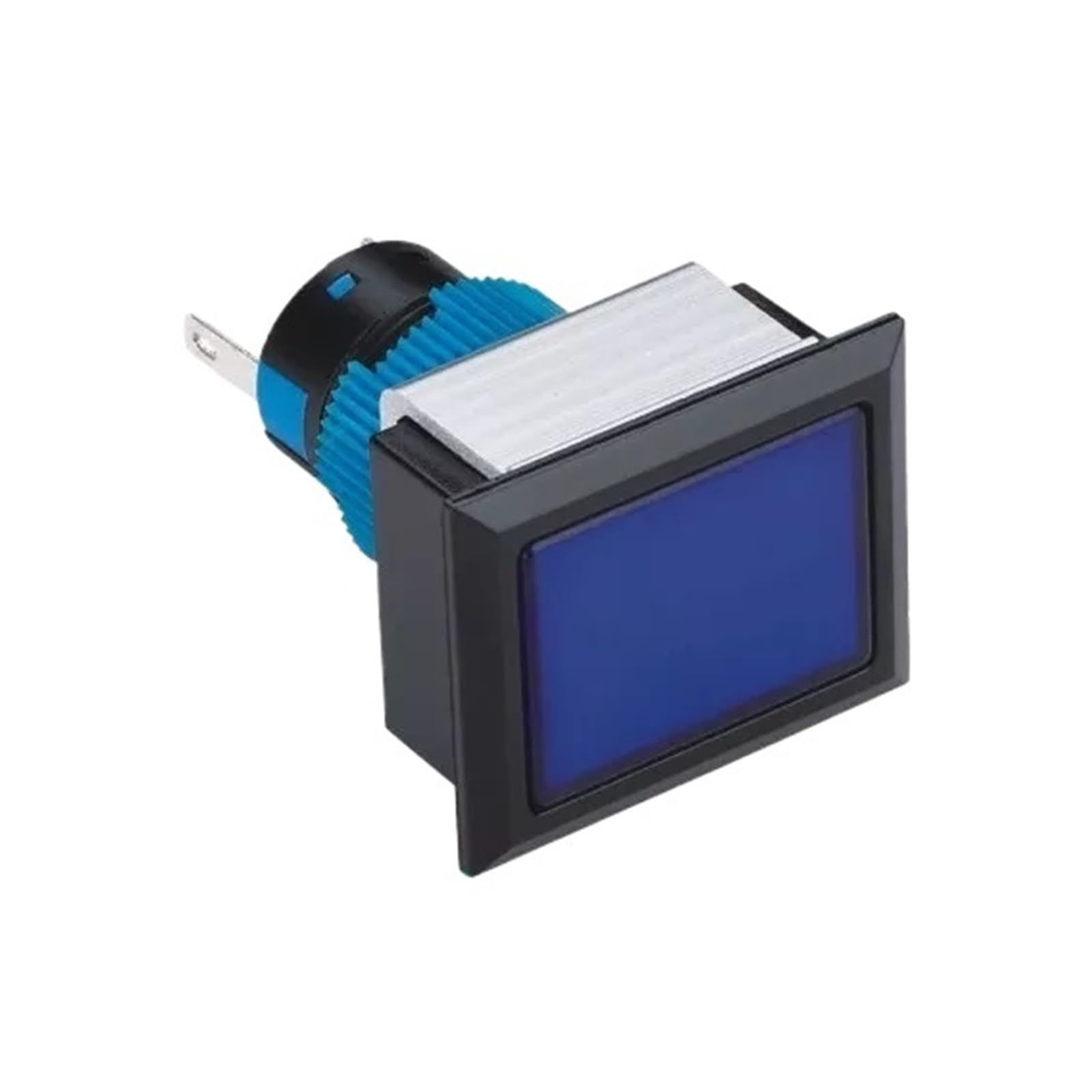 Interruptor pulsador rectangular de 22mm con enclavamiento para 220V 3