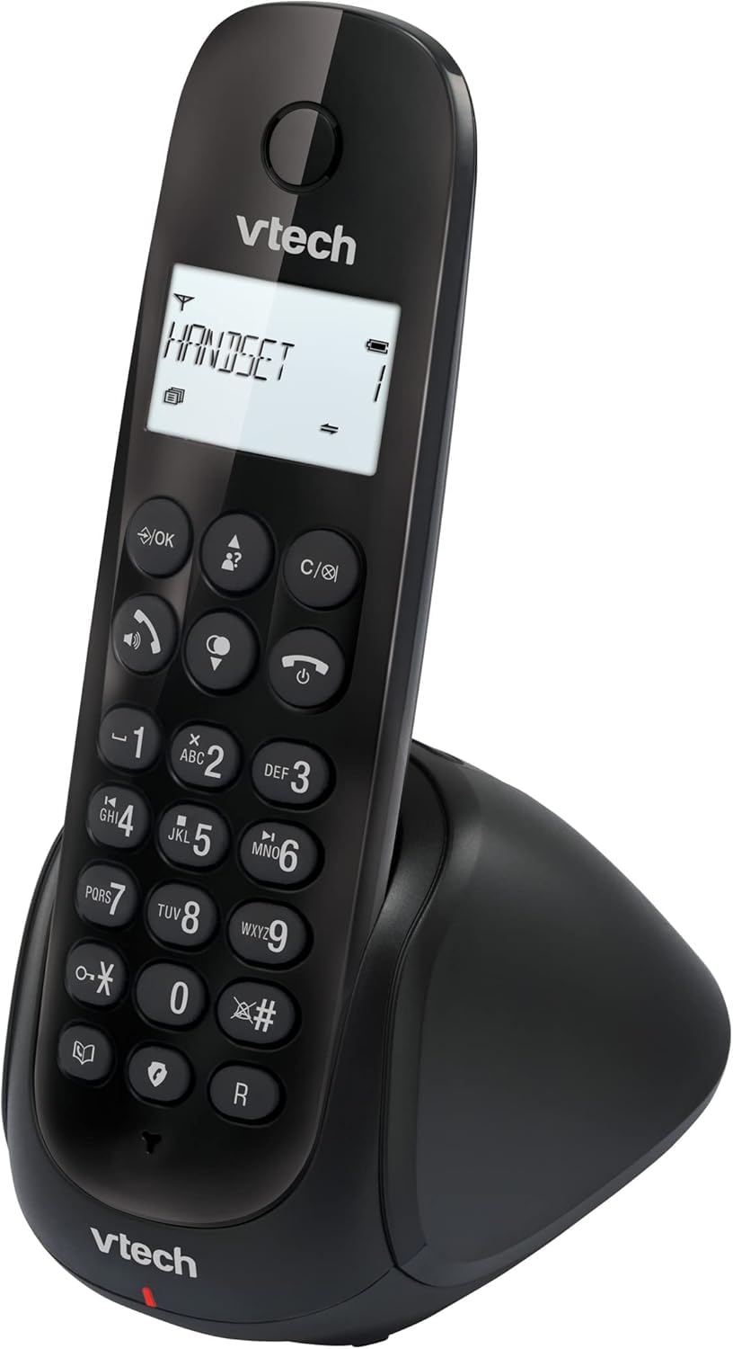 VTech CS1450 Téléphone sans Fil DECT avec Répondeur, Mains Libres, Blocage d'Appels, Identification de l'Appelant, Écran Rétroéclairé