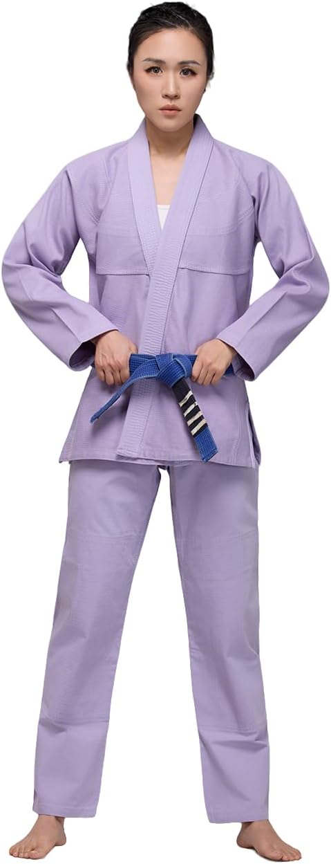 JUST YEARN BJJ GI, Youth girl IBJJF for women Brazilian Jiujitsu Gi kimono Pre-washed Fabric Belt Not Included.