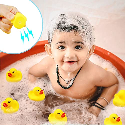 Umbresen Bath Duck Toys Yellow Rubber Ducks Preschool Bathtub Float Squeak Duckies Gift For Baby Toddler Infant Shower Car Pool Halloween Christmas Decorations (Yellow Set Of 20) #TOP2