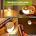 AUVON Rechargeable Battery Night Light, Mini with Motion Sensor, Warm White LED Stick-On Closet Light with Dusk to Dawn Sensor, Adjustable Brightness for Wall, Stairs, Hallway, Cabinet (2 Pack)