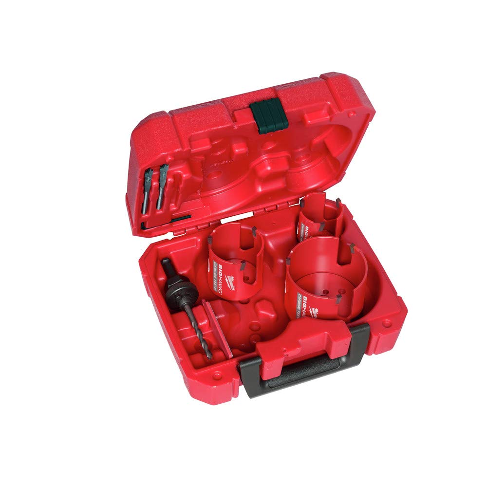 Milwaukee Big Hawg - Set di 7 seghe a tazza con denti in metallo duro