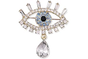 Lucky Charm Evil Eye with Tears Aojo Brooch