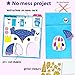 KRAFUN My First Unicorn Bunny Paper Craft Kit for Toddlers and Girls Age 3-8 Years Old, Include 18 Cute DIY Arts and Crafts Projects, Organized Art Activities Supplies Box Preschool Creative Toys