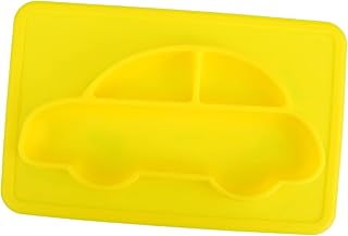 ibasenice 1 Peça Prato De Jantar De Silicone Para Bebês Utensílio De Silicone Para Descanso De Silicone Para Crianças Pratos Divididos Para Crianças Pratos Divididos Antiderrapantes
