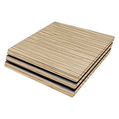 MightySkins Skin Compatible with Sony Playstation 4 Pro PS4 wrap Cover Sticker Skins Light Zebra Wood