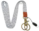 Happy Monkey Neck Lanyard Key Chain Holder/ID Badges Holder/Mobile Phone etc (Black)