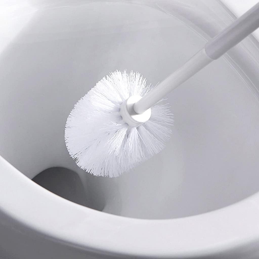 Spazzolone Portabicchieri della lavatrice Pennello da parete for uso domestico Brush □ Bagno Pennello for toilette morbido a manico lungo 360 ° Nessun set di spazzole for la pulizia angolare Scopino