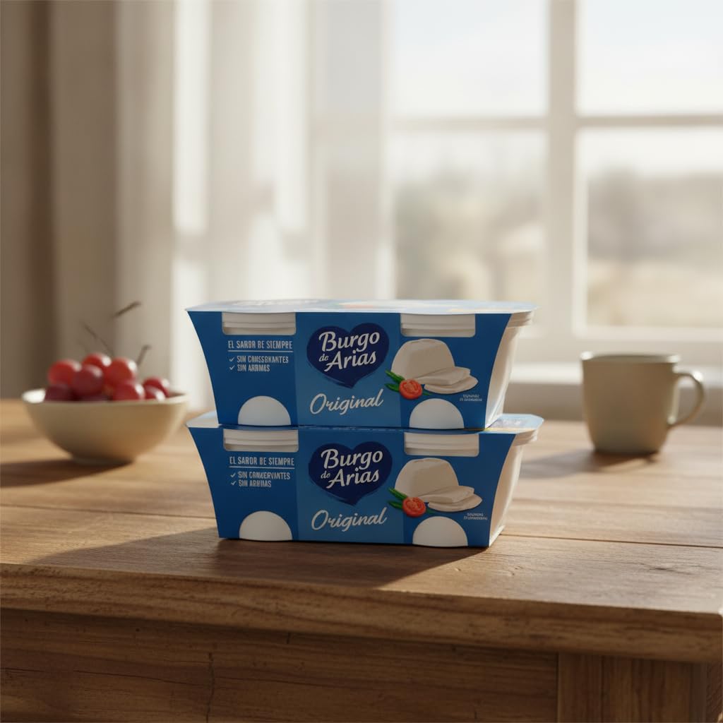 Queso Blanco Pasteurizado Natural - Formato Ahorro Pack de 4 x 230g (920g) - Rico en Proteínas - Sin Conservantes - Elaborado con Solo 3 Ingredientes - NEXU