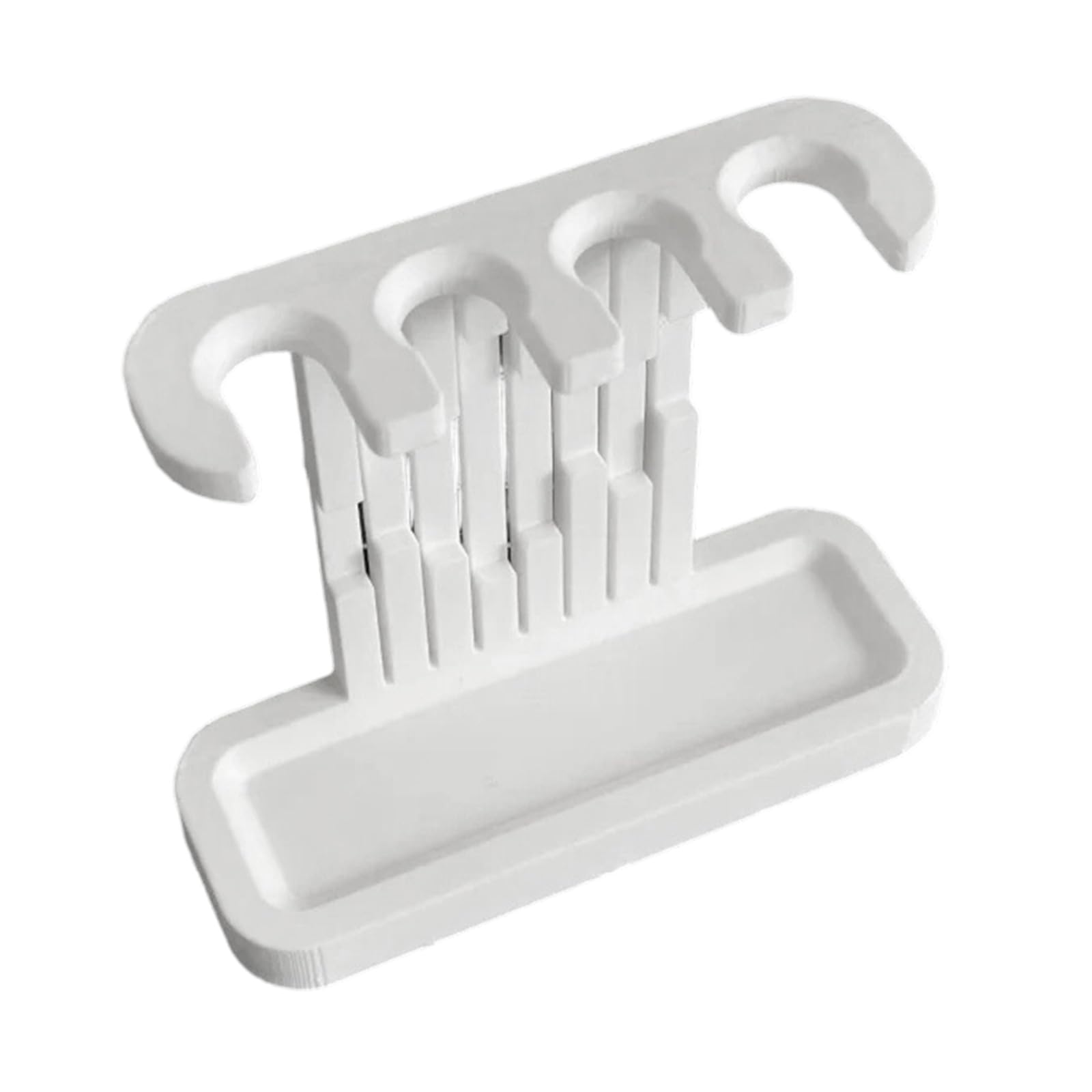 Toothbrush Head Holder for Electric Toothbrushes 4 Slots Toothbrush Drying Rack for Bathroom Countertop Organizing Space Saving Electric Head Holder
