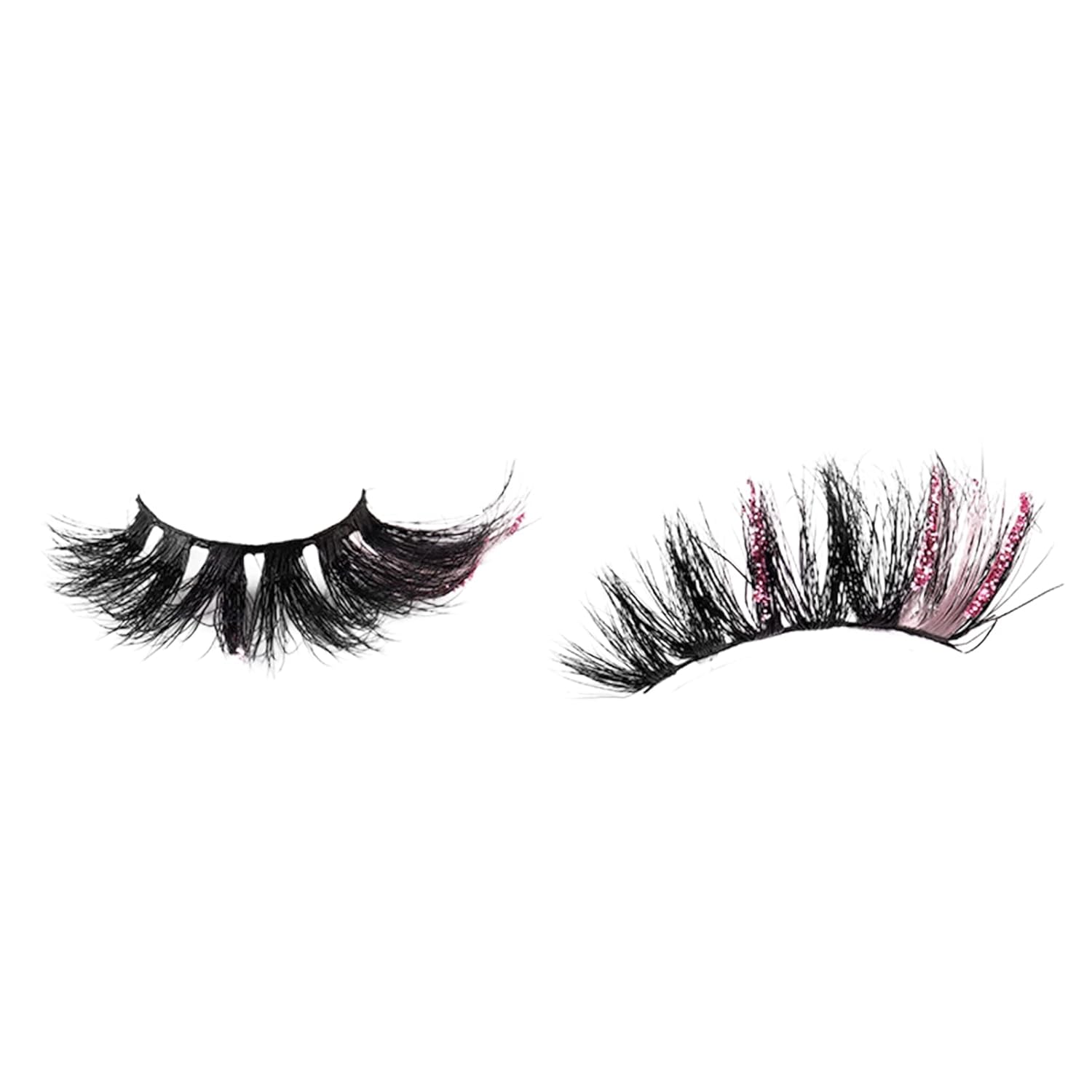cdar Colored Lashes Color False Eyelashes Extensions 5D Festival Decoration Fake Eyelashes Rose Red